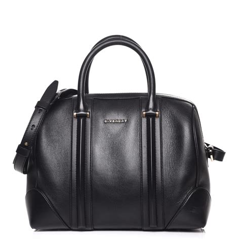 GIVENCHY Lambskin Medium Lucrezia Black .